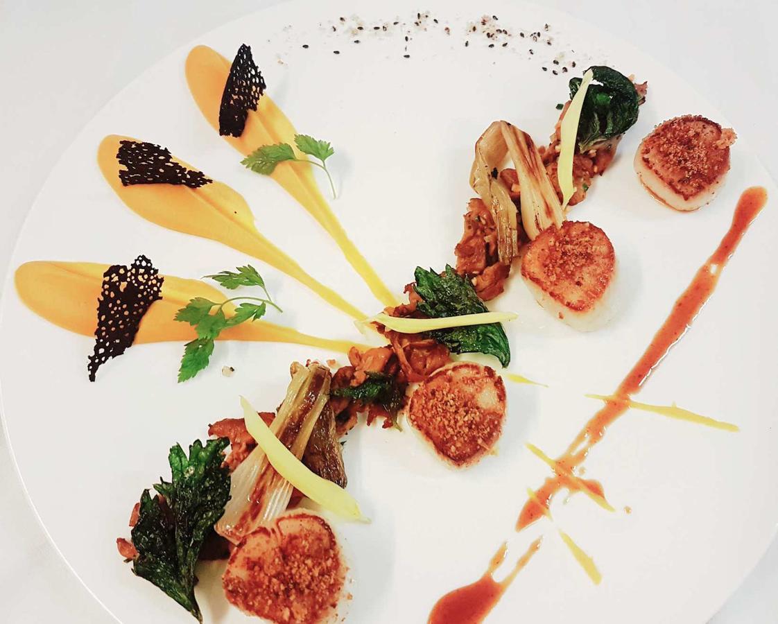 Restaurant Hotel Didier Meril Dinard Bagian luar foto